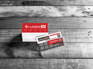 laser photonics business card design