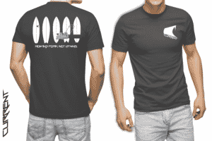 merchandise tshirt design current surfboards